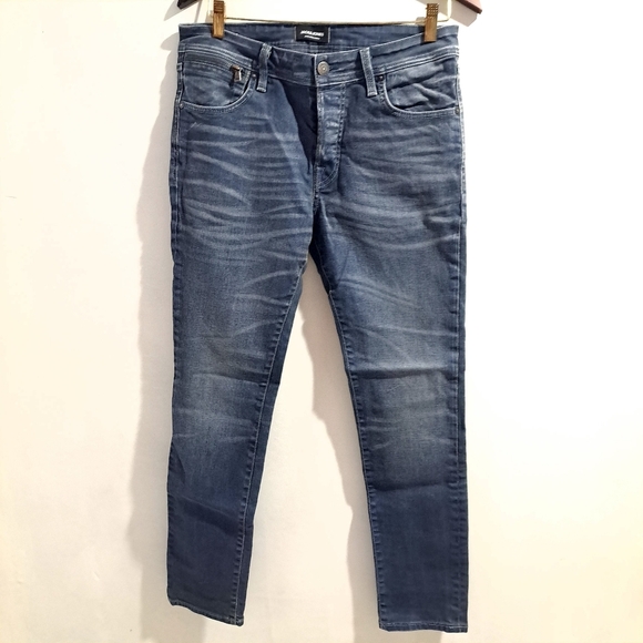 Jack & Jones | Men's off grey /Blue Jeans slim fit - Picture 1 of 10